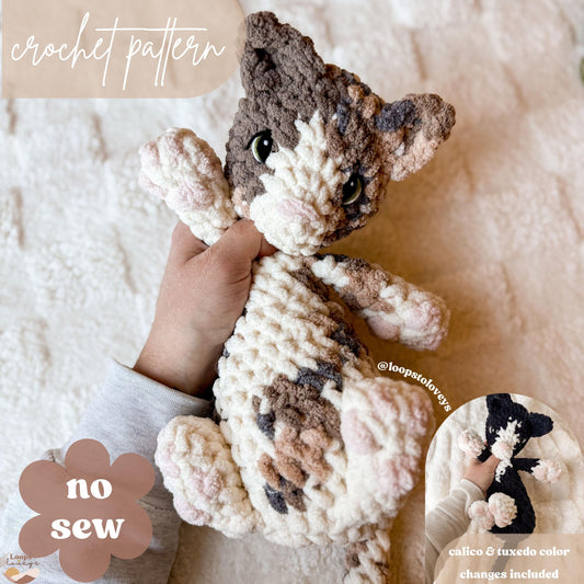 Carsen kitty crochet pattern | NO SEW crochet pattern |