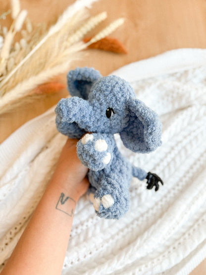 Fuzzy Emmie Elephant Lovey | Ready to Ship Elephant |