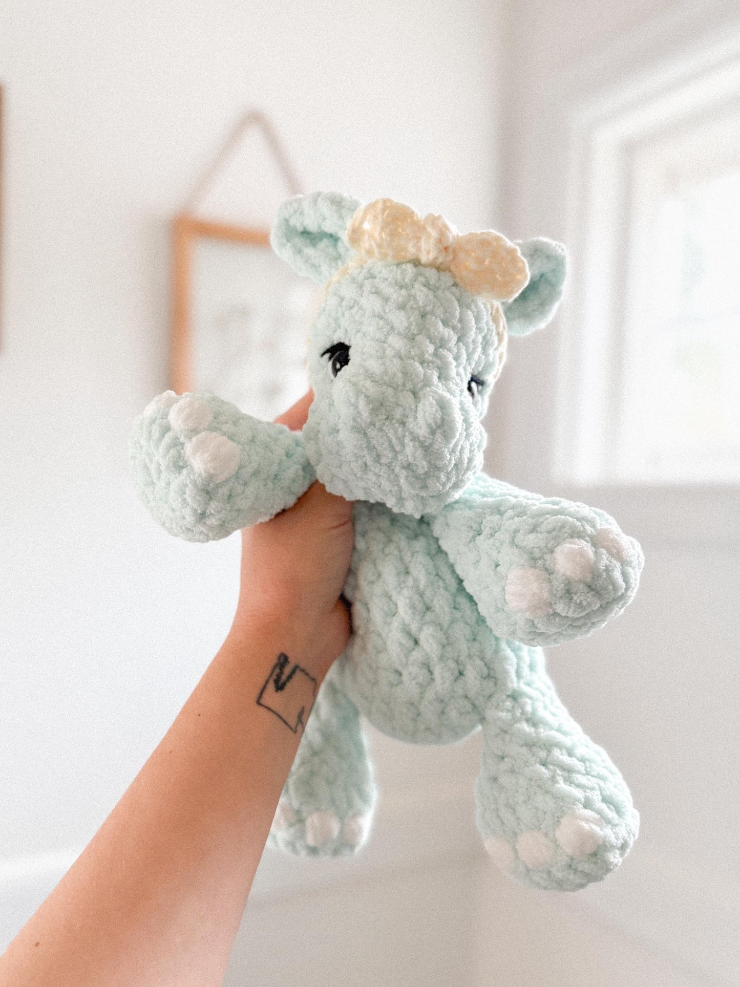 Hallie Hippo Lovey | Ready to Ship Hippo Lovey |