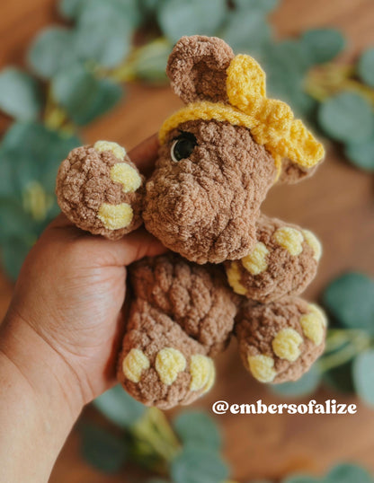 Allie the baby Hippo crochet pattern | NO SEW crochet pattern | crochet hippo | amigurumi | crochet pattern | cute crochet pattern