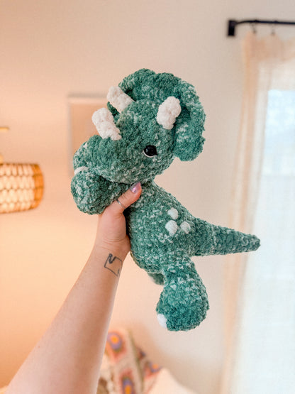 Theo Triceratops Lovey | Ready to Ship Dinosaur |