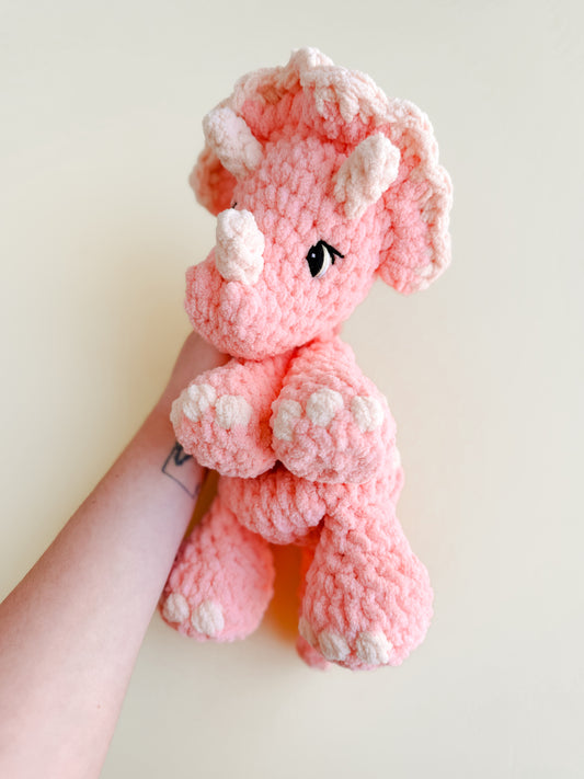 Theo Triceratops Lovey | Ready to Ship Dino Lovey |