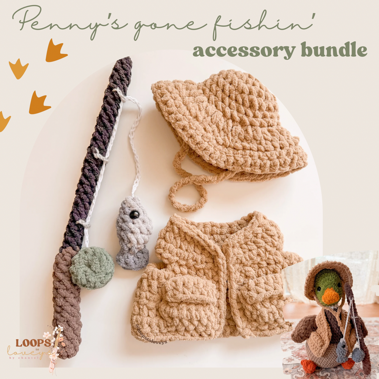 Penny’s Gone Fishin’ Accessories Bundle | Crochet Pattern