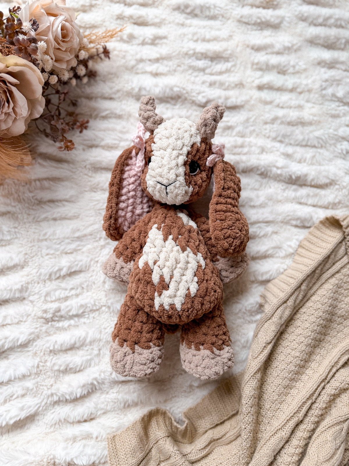 Graze the Goat Lovey crochet pattern | NO SEW crochet pattern |