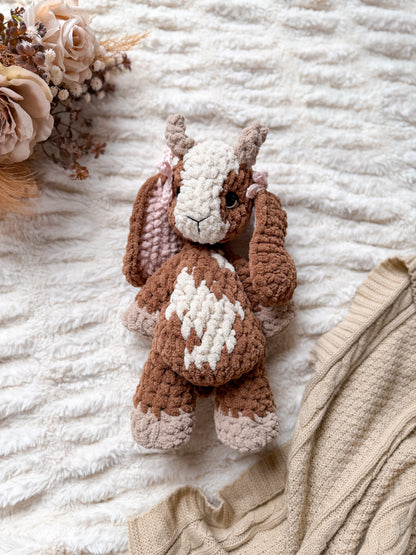 Graze the Goat Lovey crochet pattern | NO SEW crochet pattern |