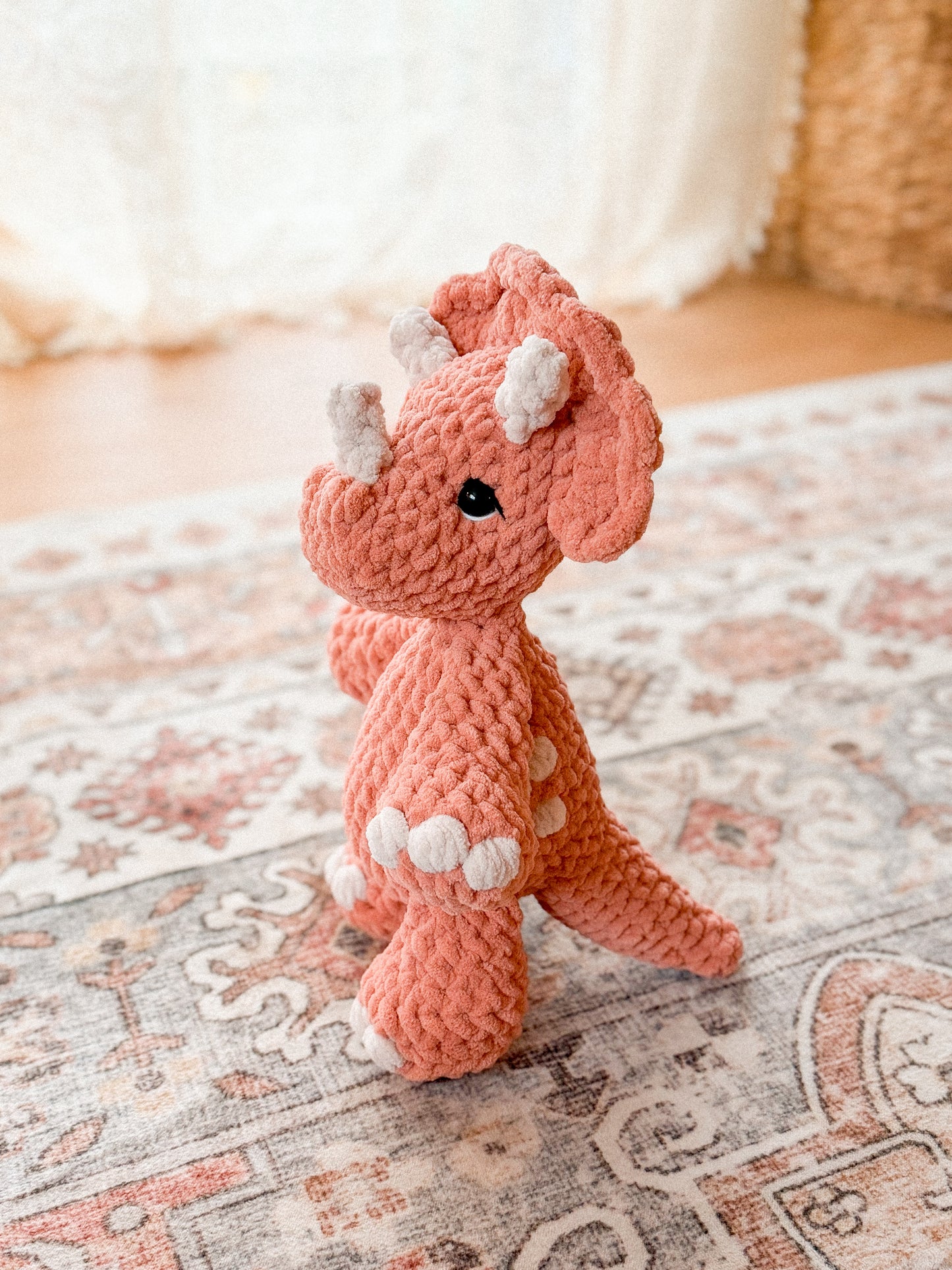 Theo Triceratops Lovey | Ready to Ship Dinosaur |