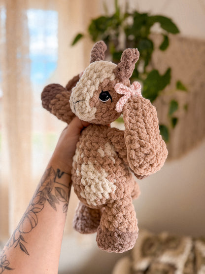 Graze the Goat Plushie crochet pattern | NO SEW crochet pattern |