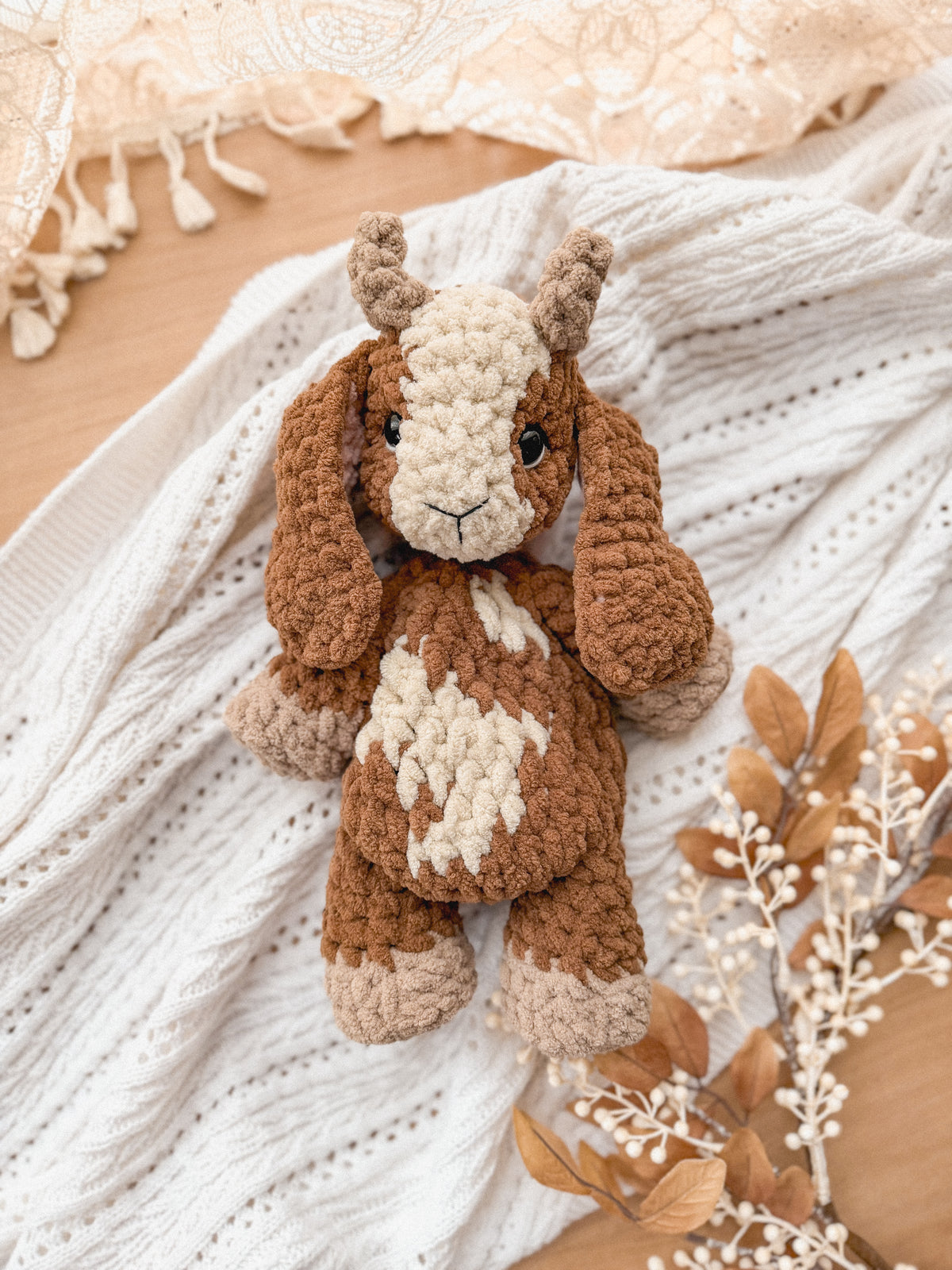 Graze the Goat Lovey crochet pattern | NO SEW crochet pattern |