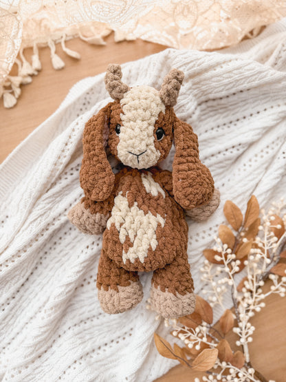 Graze the Goat Lovey crochet pattern | NO SEW crochet pattern |