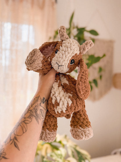 Graze the Goat Lovey crochet pattern | NO SEW crochet pattern |