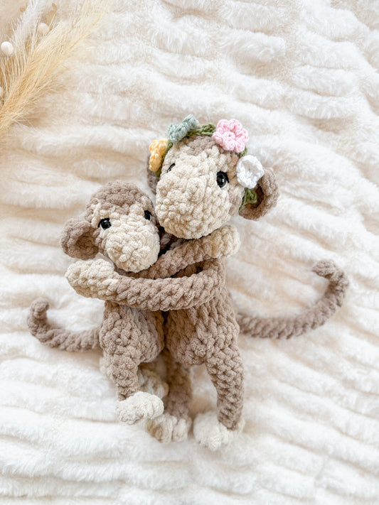 Matilda & Mazie Monkey Loveys | Ready to Ship Monkeys |