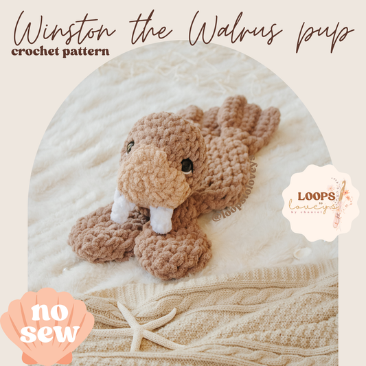 Winston the Walrus Pup | Walrus Crochet Pattern |