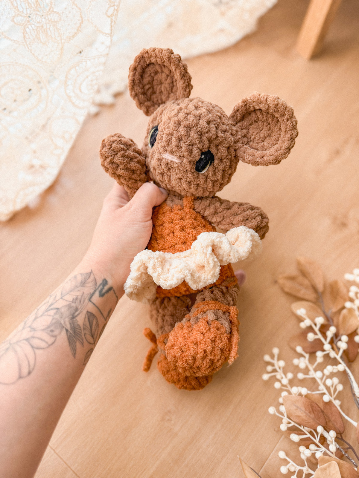 Brie Mouse Plushie | Ready to Ship Mouse |