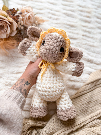 Lucy the Lamb Plushie crochet pattern | NO SEW crochet pattern |
