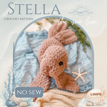 Stella the Sea Lion crochet pattern | NO SEW crochet pattern |