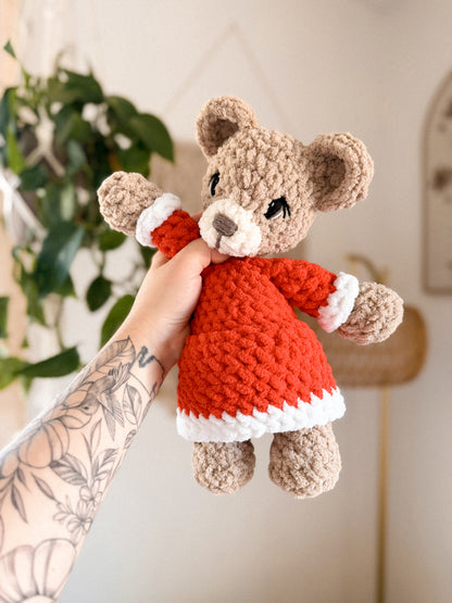 Christmas Bear Plushie | Ready to Ship Bear |