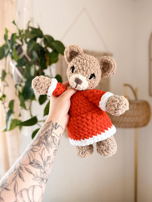 Christmas Bear Plushie | Ready to Ship Bear |