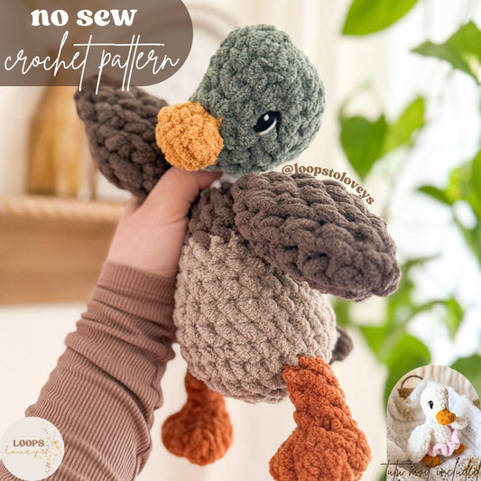 Drake Duck crochet pattern | NO SEW crochet pattern |