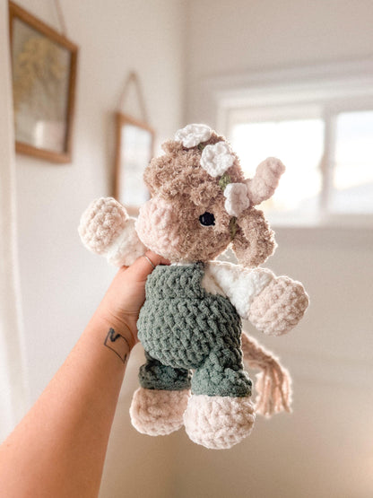 Cora Highland Cow Plushie crochet pattern | NO SEW crochet pattern |