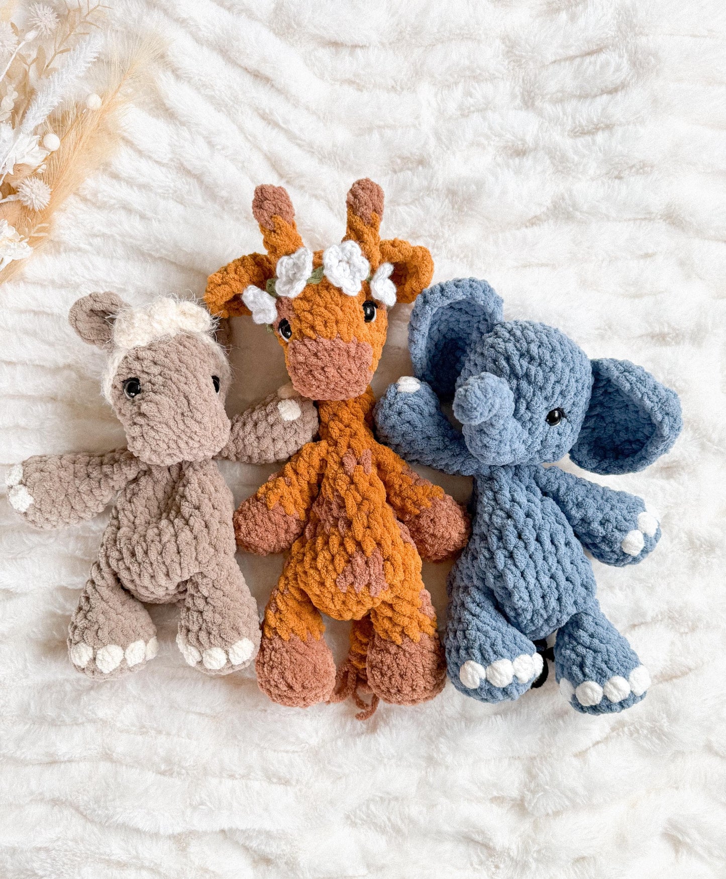 Safari crew crochet pattern bundle | NO SEW crochet pattern |