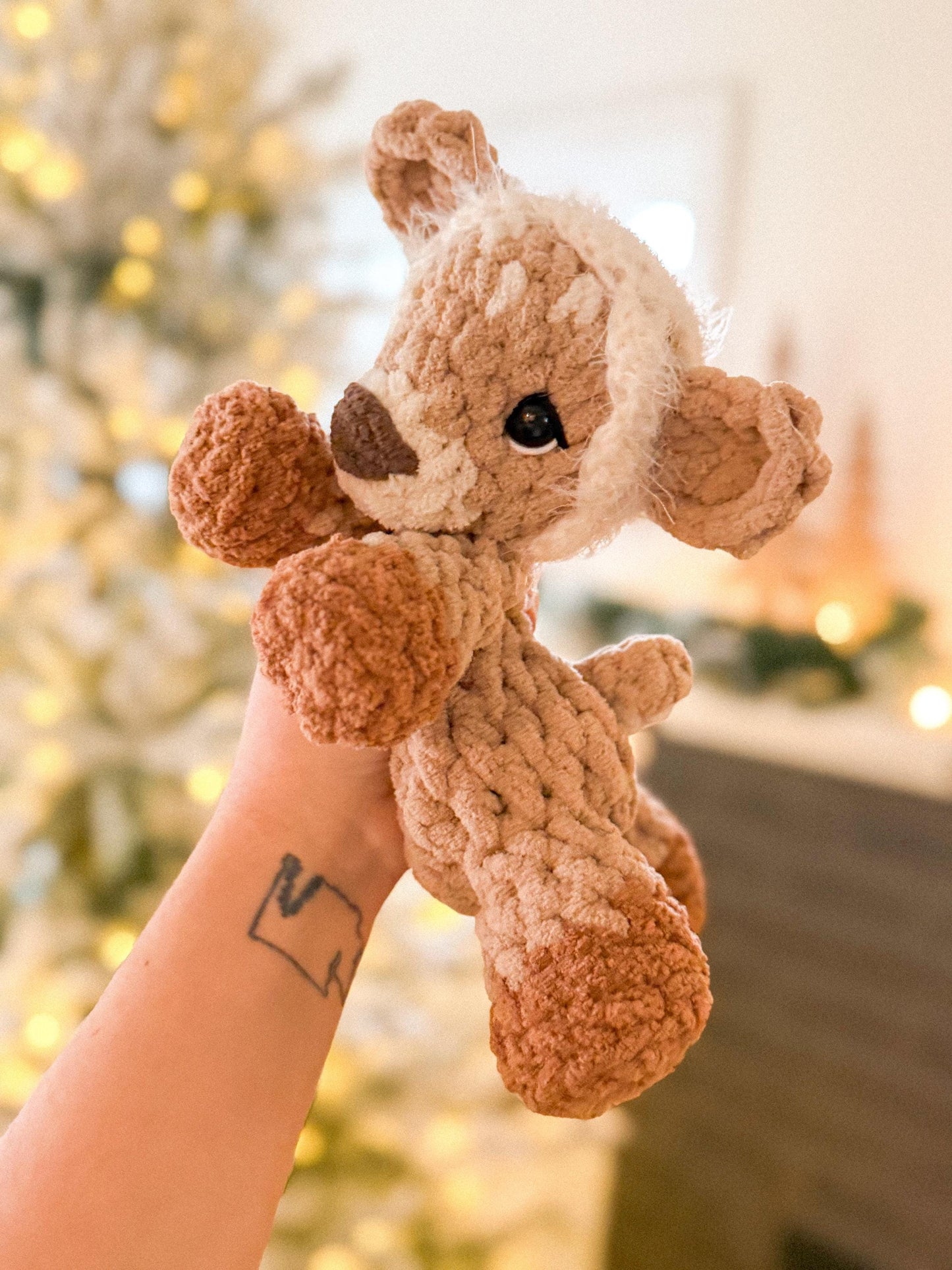 Maple the Fawn Snuggler Crochet Pattern | NO SEW crochet pattern |