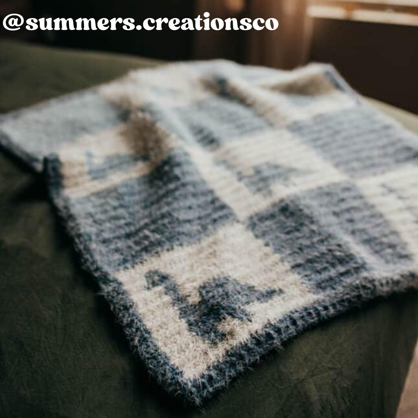 Check-a-saurus Blanket Crochet Pattern