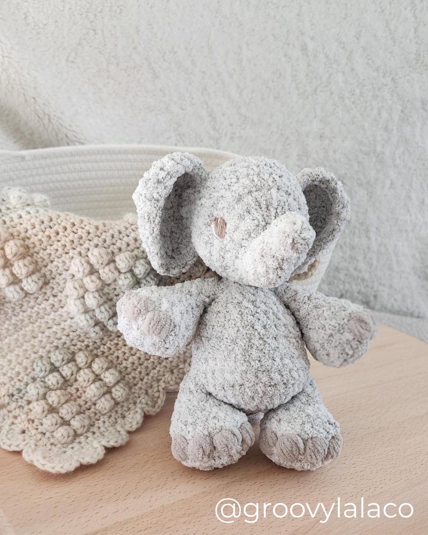 Easton Elephant plushie crochet pattern | NO SEW crochet pattern | crochet elephant | amigurumi | crochet pattern | cute crochet pattern