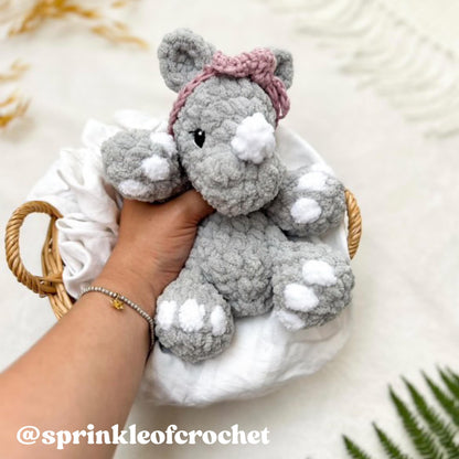 Rumble the baby Rhino crochet pattern | NO SEW crochet pattern |