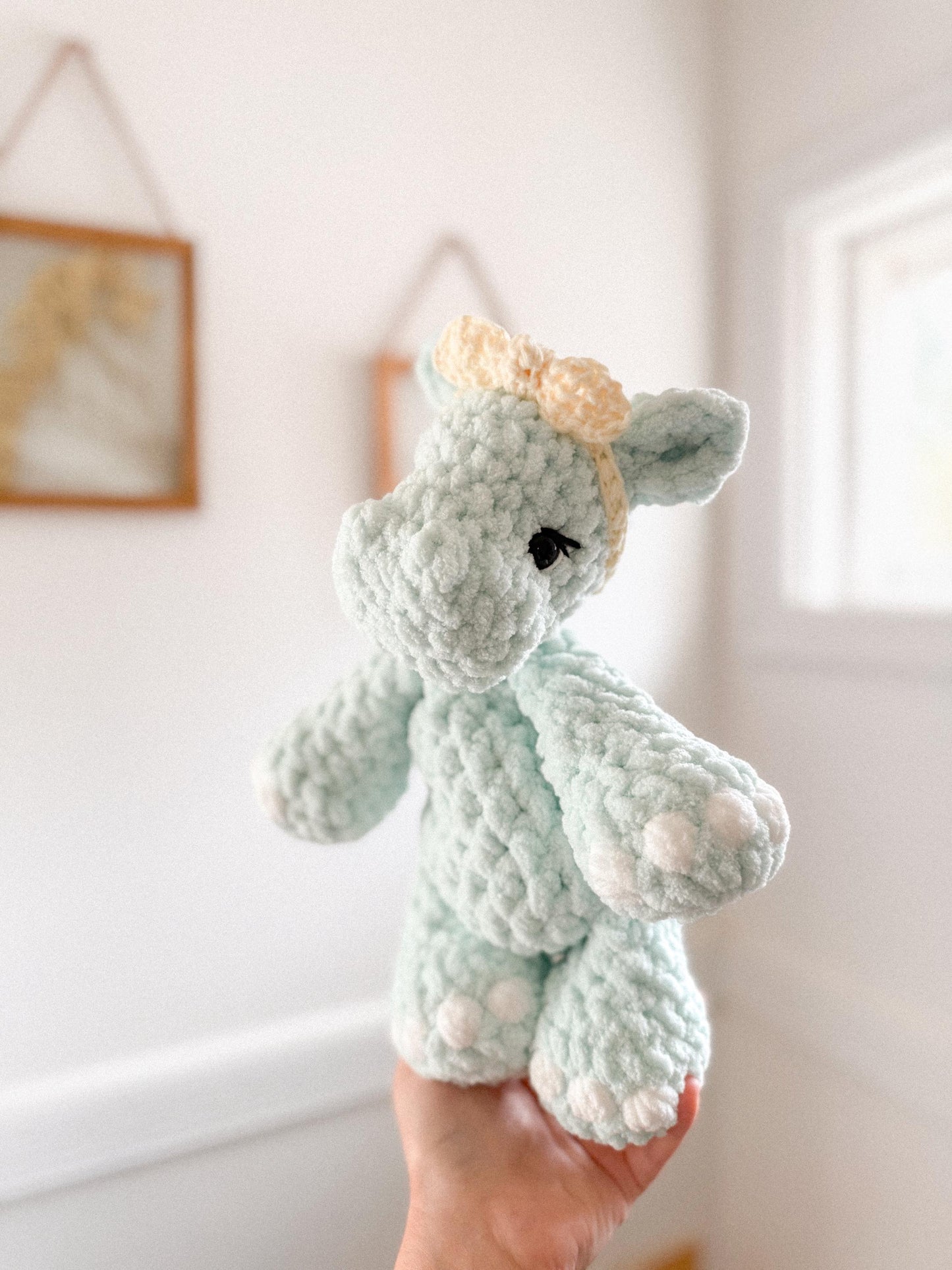 Hallie Hippo Lovey | Ready to Ship Hippo Lovey |