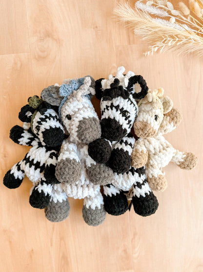 Zebra crochet pattern Bundle | NO SEW crochet pattern |