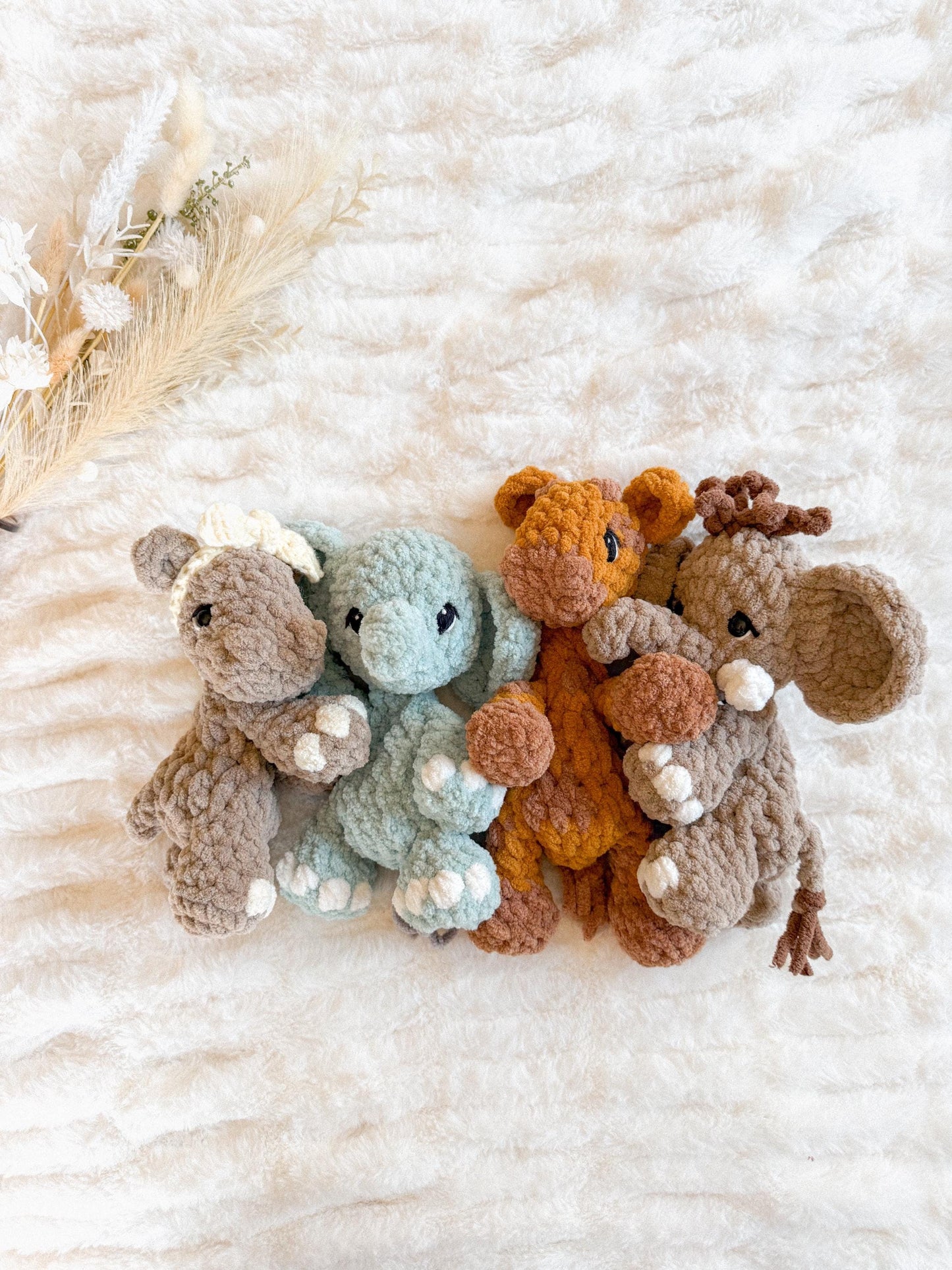 Safari smalls crochet pattern bundle | NO SEW crochet pattern |