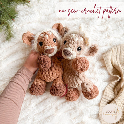 Maple the Fawn Snuggler Crochet Pattern | NO SEW crochet pattern |