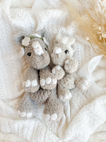 Rhinoceros crochet pattern Bundle | NO SEW crochet pattern |