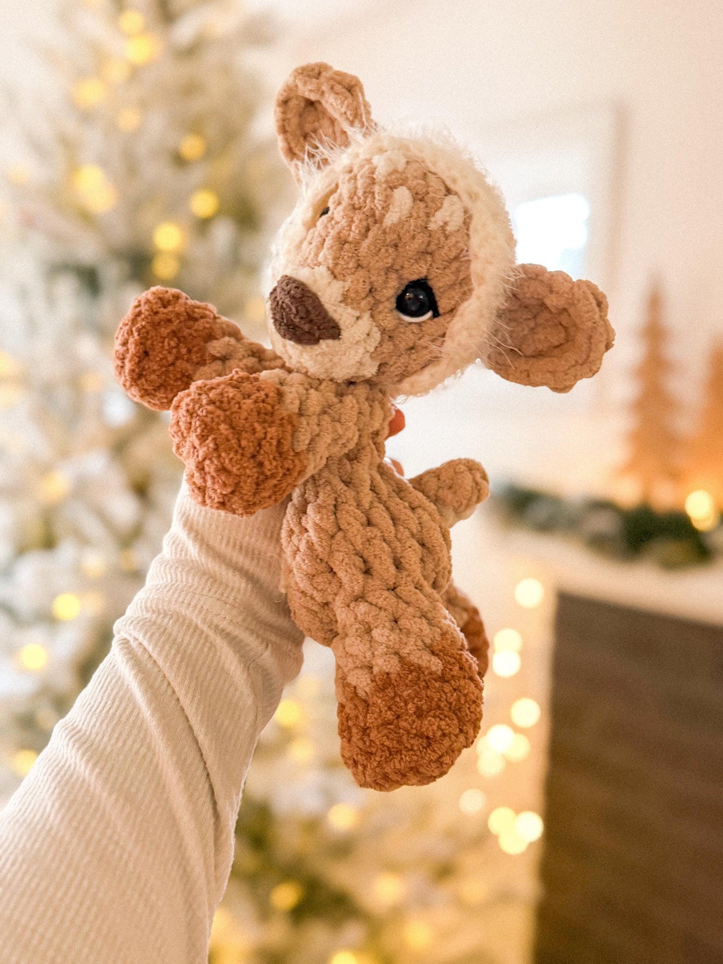 Maple the Fawn Snuggler Crochet Pattern | NO SEW crochet pattern |