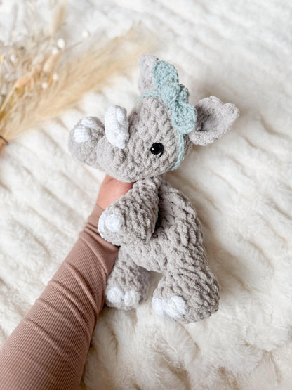 Riley Rhino crochet pattern | NO SEW crochet pattern |