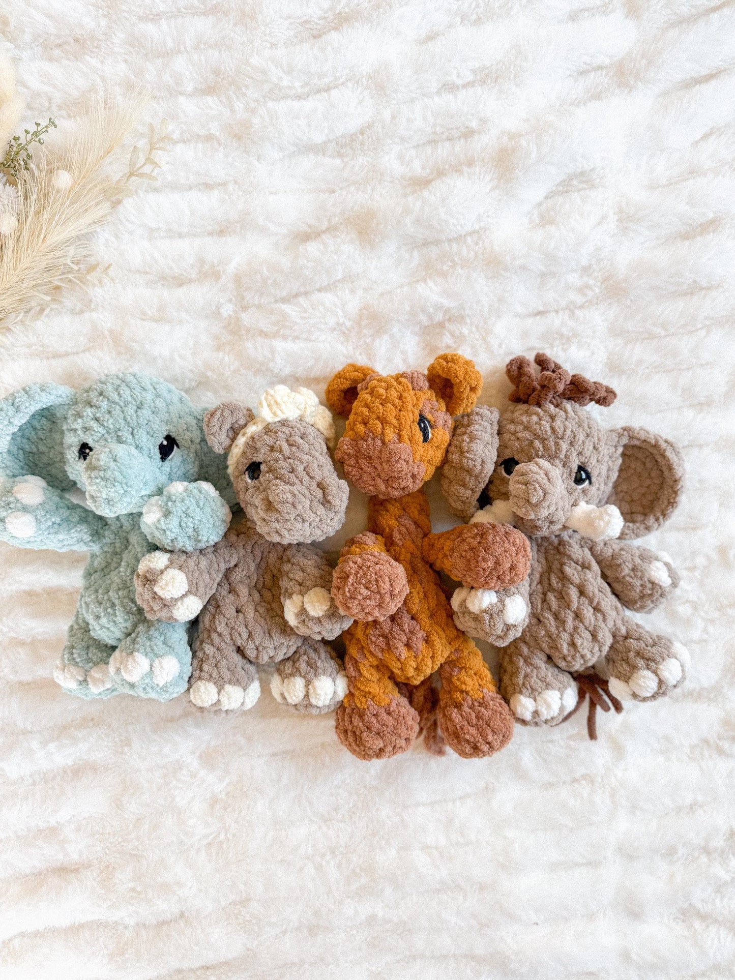 Safari smalls crochet pattern bundle | NO SEW crochet pattern |